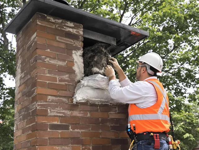 Humane removal of debris and animals by Willowick Chimney Sweep in Willowick, OH