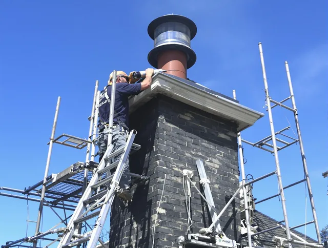 Sturdy chimney crown finished by Willowick Chimney Sweep in Willowick, OH