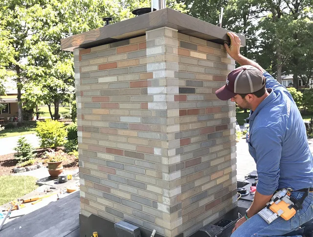 Willowick Chimney Sweep completing a modern chimney remodel in Willowick, OH