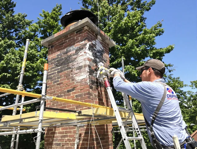Structural chimney repair by Willowick Chimney Sweep in Willowick, OH