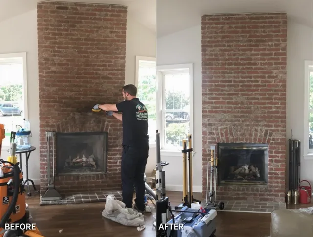 Finished chimney sweeping service by Willowick Chimney Sweep in Willowick, OH