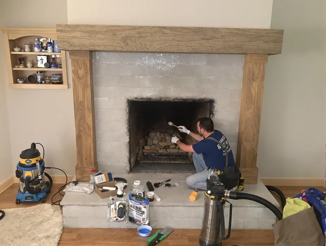 Detailed creosote removal process by Willowick Chimney Sweep in Willowick, OH