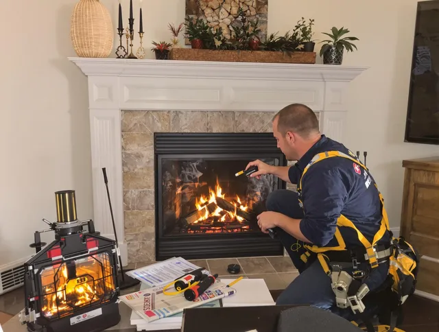 Safety-focused fireplace inspection by Willowick Chimney Sweep in Willowick, OH