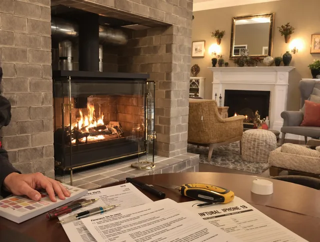 Willowick Chimney Sweep verifying fireplace safety measures in Willowick, OH